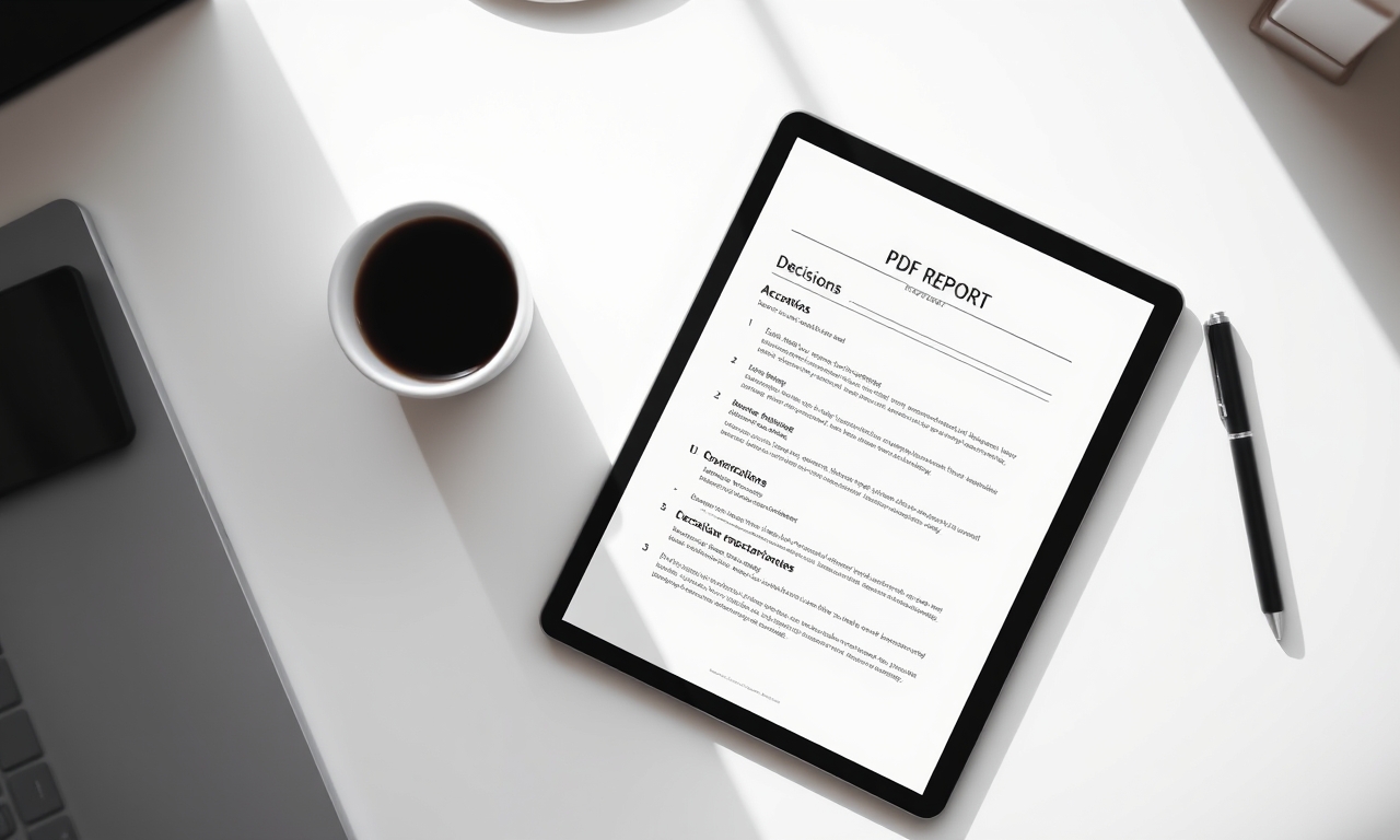 The 7-Step System for a Meeting Report PDF That Actually Gets Things Done